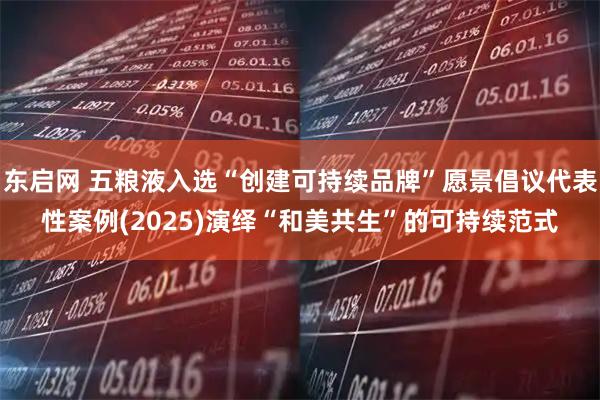 东启网 五粮液入选“创建可持续品牌”愿景倡议代表性案例(2025)演绎“和美共生”的可持续范式